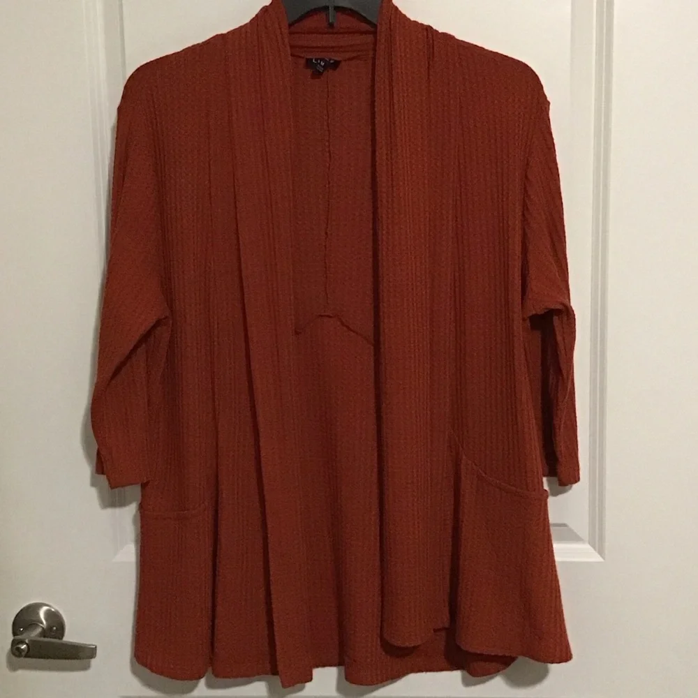 Rust Cardigan for Women Size M